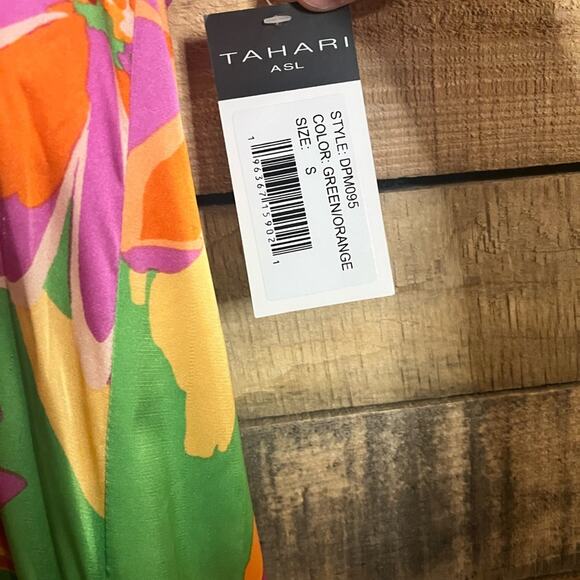 Tahari ASL Floral Maxi Dress Size Small‎ - Picture 6 of 9